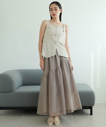 LADYMADE（レディメイド）の「レイヤードキャミ×メッシュスカートセット（ワンピース）」