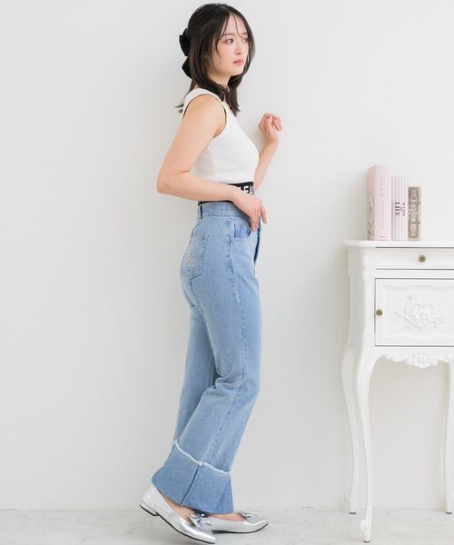 ems excite（エムズエキサイト）の「NTタンクトップ（タンクトップ・レディース・オフホワイト/ブラック系その他3/ブラック・FREE）」の11枚目の写真