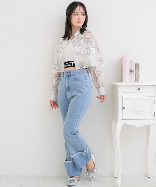 ems excite（エムズエキサイト）の「NTタンクトップ（タンクトップ・レディース・オフホワイト/ブラック系その他3/ブラック・FREE）」の13枚目の写真