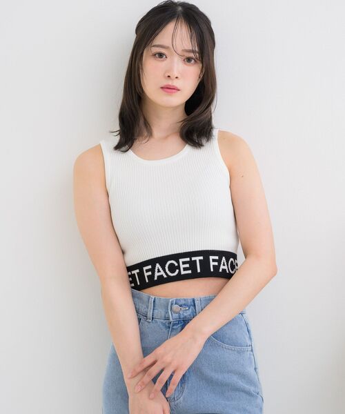 ems excite（エムズエキサイト）の「NTタンクトップ（タンクトップ・レディース・オフホワイト/ブラック系その他3/ブラック・FREE）」の6枚目の写真