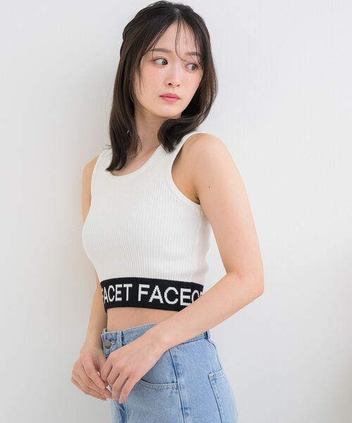 ems excite（エムズエキサイト）の「NTタンクトップ（タンクトップ・レディース・オフホワイト/ブラック系その他3/ブラック・FREE）」の7枚目の写真