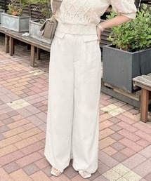 【apres jour clair】ウエストデザインワイドパンツ【ZOZOTOWN限定アイテム】