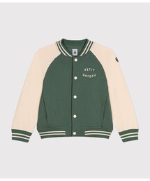 スウェットバイカラーブルゾン