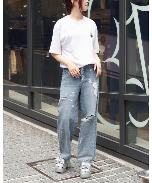 【UNISEX】WANGGWAN／Heart WiFi T 2115037（Tシャツ/カットソー）｜WANGGWAN（ワングァン）