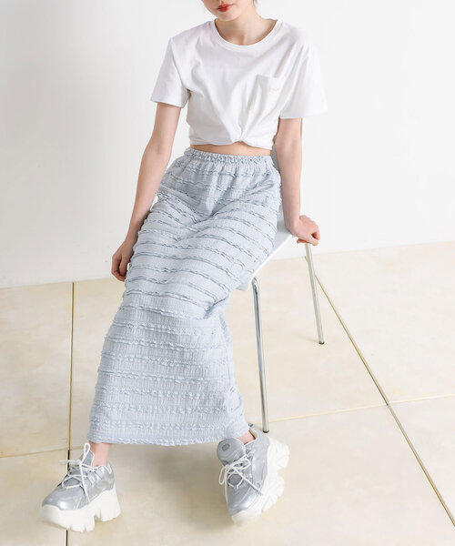 [Alice ➕Olivia ]コレクションライン プリント ロングスカート Alice ➕Olivia ]コレクションライン プリント ロングスカート