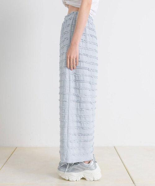 OLIVE des OLIVE（オリーブデオリーブ）の「ちびフリルタイトロングスカート（スカート・レディース・ブラック/サックスブルー/アイボリー・FREE）」の11枚目の写真