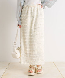 OLIVE des OLIVE | ちびフリルタイトロングスカート　1041010220(スカート)