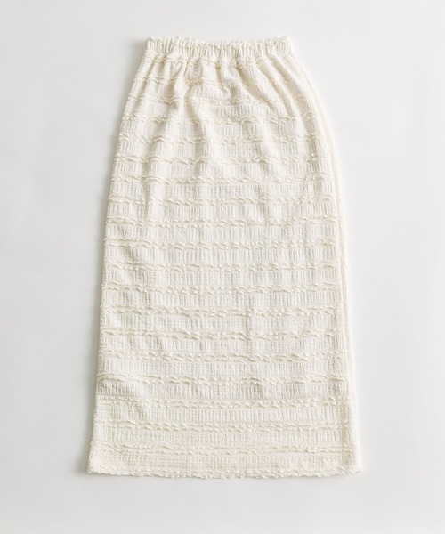 OLIVE des OLIVE（オリーブデオリーブ）の「ちびフリルタイトロングスカート（スカート・レディース・ブラック/サックスブルー/アイボリー・FREE）」の4枚目の写真