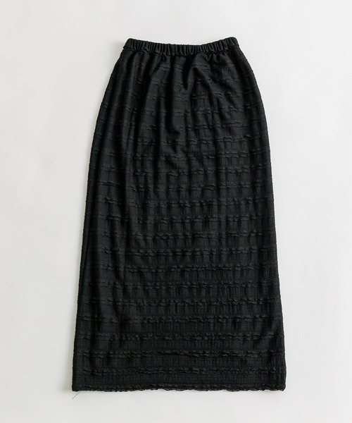 OLIVE des OLIVE（オリーブデオリーブ）の「ちびフリルタイトロングスカート（スカート・レディース・ブラック/サックスブルー/アイボリー・FREE）」の5枚目の写真