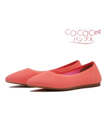 ABC SELECT エービーシーセレクト COCOCEE（心地いい）ニットパンプス　 W5042 SALMON