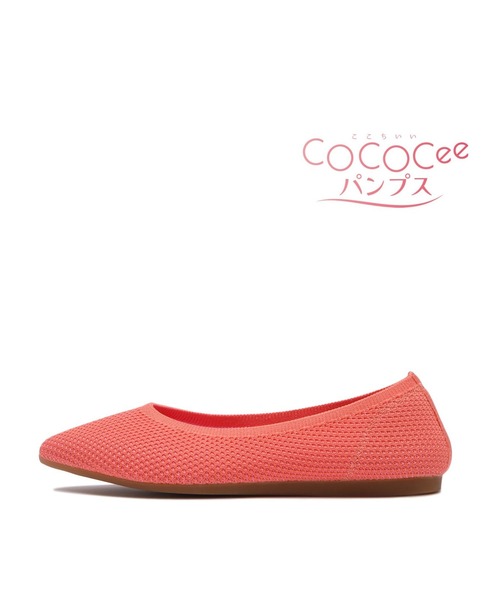 ABC-MART(エービーシーマート)の「ABC SELECT エービーシーセレクト COCOCEE(心地いい)ニットパンプス W5042 SALMON(パンプス・レディース・ピンク・SMALL/MEDIUM/LARGE/X-LARGE)」の2枚目の写真