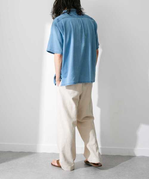 URBAN RESEARCH Sonny Label（アーバンリサーチサニーレーベル）の「リネン混ワイドストレートパンツ（その他パンツ・メンズ・カーキ/ナチュラル/グレー・MEDIUM/LARGE）」の16枚目の写真