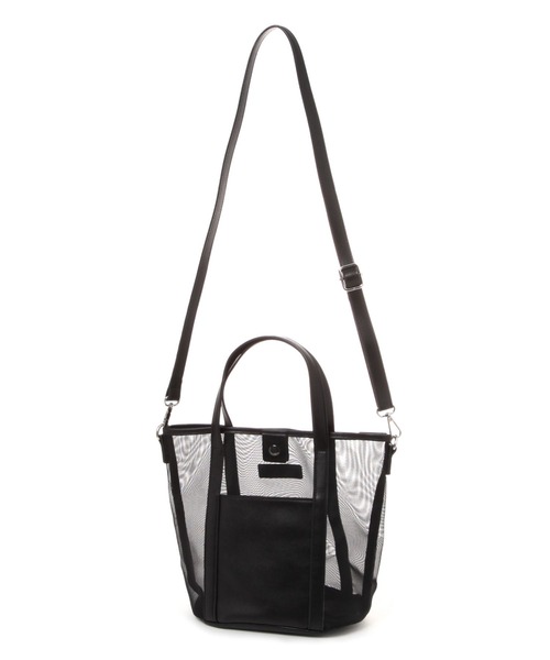 LAKOLE（ラコレ）の「メッシュコンビ2WAYトートバッグ / 119697（トートバッグ・レディース・シルバー/ブラック/ライトブルー・FREE）」の8枚目の写真