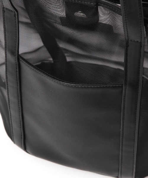 LAKOLE（ラコレ）の「メッシュコンビ2WAYトートバッグ / 119697（トートバッグ・レディース・シルバー/ブラック/ライトブルー・FREE）」の15枚目の写真