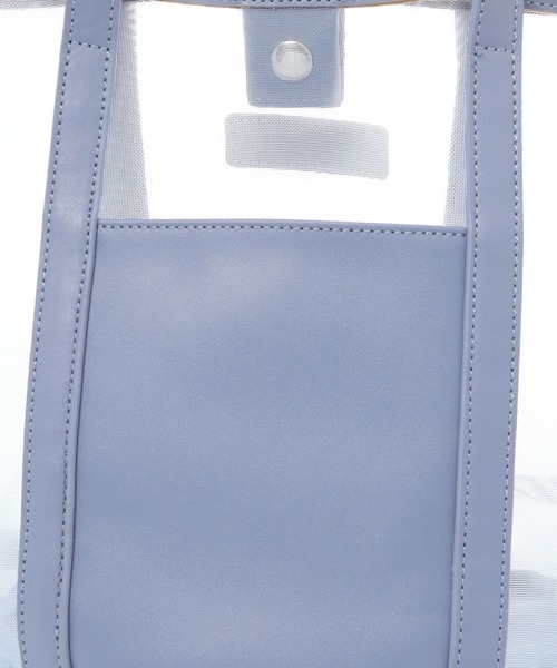 LAKOLE（ラコレ）の「メッシュコンビ2WAYトートバッグ / 119697（トートバッグ・レディース・シルバー/ブラック/ライトブルー・FREE）」の19枚目の写真