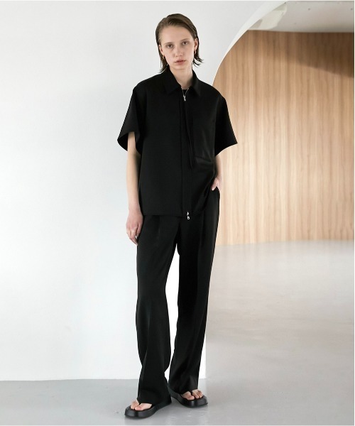 LA PEAU DE GEM セットアップ　ブラック LA PEAU DE GEM（ラポドゥジェム）の「【LA PEAU DE GEM】マニッシュ