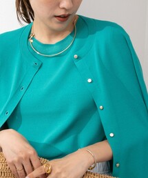 NOLLEY’S Sophi | 《アンサンブル対応》《手洗い可能》マルチファンクション天竺クルーネックカーディガン(カーディガン/ボレロ)