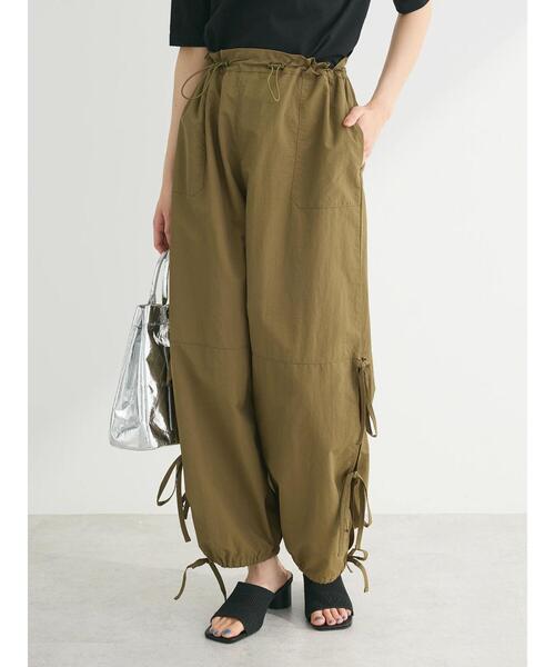 Green　Parks（グリーンパークス）の「・Double　Flags　サイドリボンカーゴパンツ（その他パンツ・レディース・ピンク/ブラック/カーキ・FREE）」の8枚目の写真