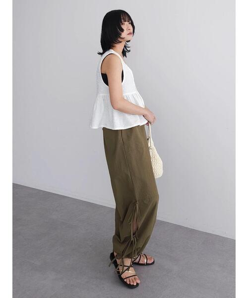 Green　Parks（グリーンパークス）の「・Double　Flags　サイドリボンカーゴパンツ（その他パンツ・レディース・ピンク/ブラック/カーキ・FREE）」の19枚目の写真
