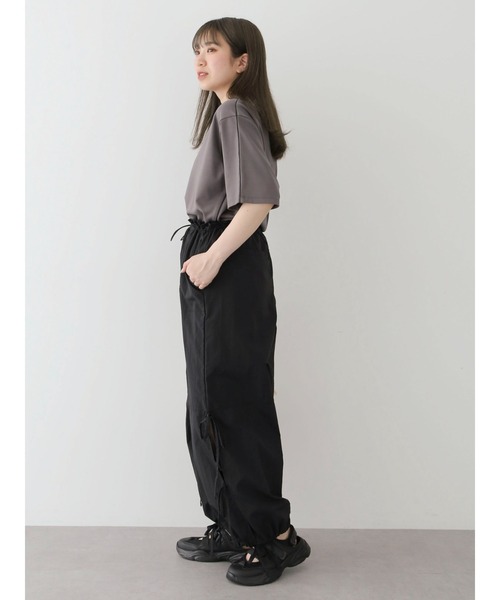Green　Parks（グリーンパークス）の「・Double　Flags　サイドリボンカーゴパンツ（その他パンツ・レディース・ピンク/ブラック/カーキ・FREE）」の5枚目の写真