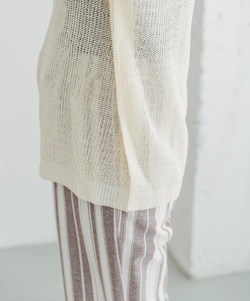 ITEMS URBANRESEARCH(アイテムズ アーバンリサーチ)の「ゴムヤーンニットプルオーバー(ニット/セーター・レディース・イエロー/モカ/オフホワイト・FREE)」の12枚目の写真