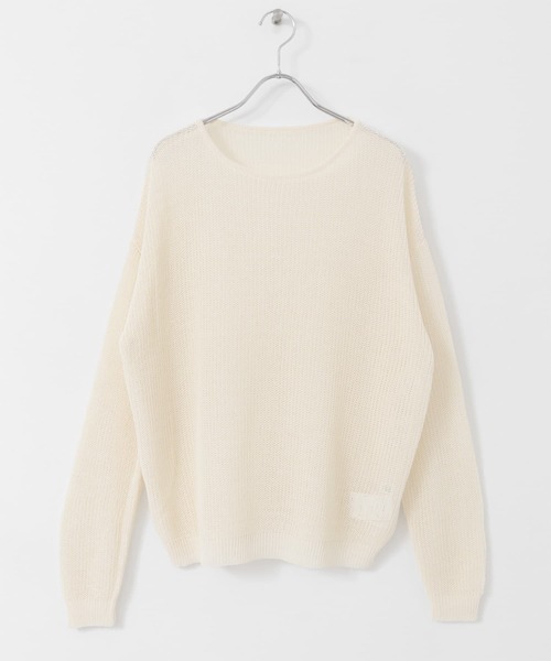 ITEMS URBANRESEARCH(アイテムズ アーバンリサーチ)の「ゴムヤーンニットプルオーバー(ニット/セーター・レディース・イエロー/モカ/オフホワイト・FREE)」の11枚目の写真