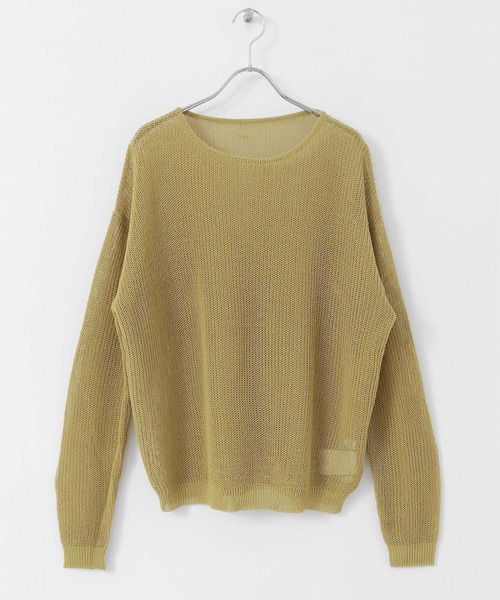 ITEMS URBANRESEARCH(アイテムズ アーバンリサーチ)の「ゴムヤーンニットプルオーバー(ニット/セーター・レディース・イエロー/モカ/オフホワイト・FREE)」の9枚目の写真