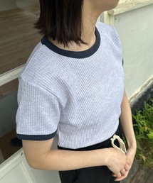 lawgy | bicolor waffle compact T / バイカラーワッフルコンパクトT(Tシャツ/カットソー)