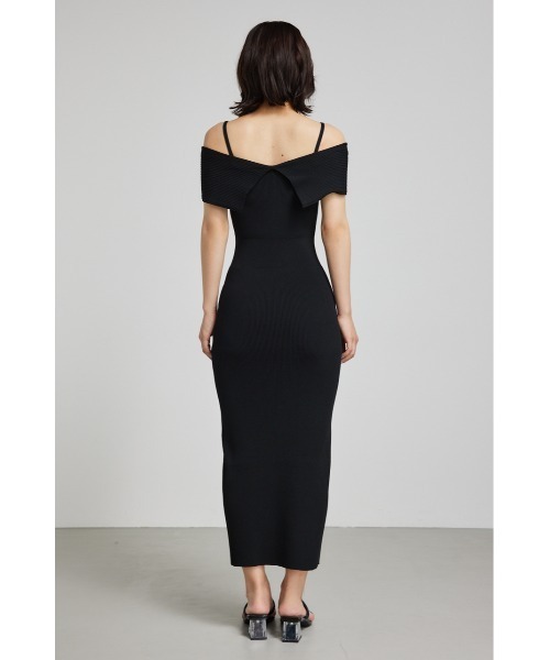 セール】アシンメトリータイトニットワンピース 夏服 サマーニット