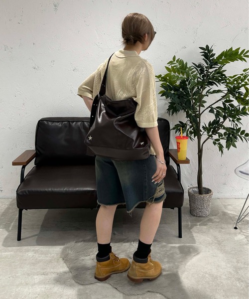 sedacle(セダクル)の「ペイズリー透かしニットポロ(ポロシャツ・メンズ・ブルー/ベージュ/ピンク・SMALL/MEDIUM/LARGE)」の9枚目の写真