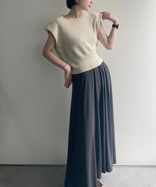 フレンチフリーブニットプルオーバー フレンチフリーブニットプルオーバー