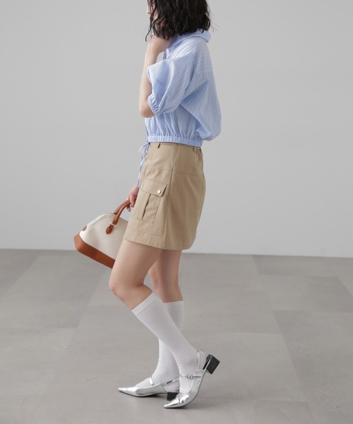 FREE'S MART（フリーズマート）の「裾ドロスト半袖ブラウス（シャツ/ブラウス・レディース・ホワイト系その他/ブルー系その他/ピンク系その他/ブルー系その他2・FREE）」の14枚目の写真