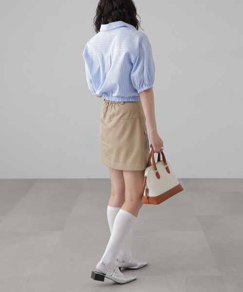 FREE'S MART（フリーズマート）の「裾ドロスト半袖ブラウス（シャツ/ブラウス・レディース・ホワイト系その他/ブルー系その他/ピンク系その他/ブルー系その他2・FREE）」の16枚目の写真