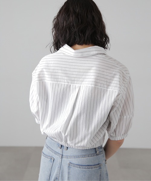 FREE'S MART（フリーズマート）の「裾ドロスト半袖ブラウス（シャツ/ブラウス・レディース・ホワイト系その他/ブルー系その他/ピンク系その他/ブルー系その他2・FREE）」の8枚目の写真