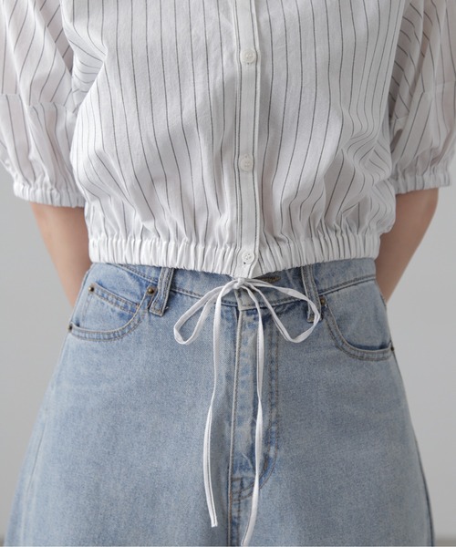 FREE'S MART（フリーズマート）の「裾ドロスト半袖ブラウス（シャツ/ブラウス・レディース・ホワイト系その他/ブルー系その他/ピンク系その他/ブルー系その他2・FREE）」の21枚目の写真