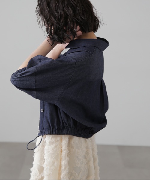 FREE'S MART（フリーズマート）の「裾ドロスト半袖ブラウス（シャツ/ブラウス・レディース・ホワイト系その他/ブルー系その他/ピンク系その他/ブルー系その他2・FREE）」の11枚目の写真