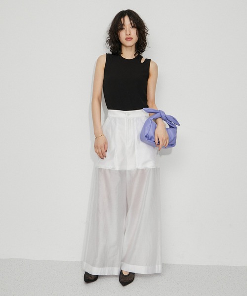 ADAM ET ROPE'（アダムエロペ）の「【サステナブル】リボンモチーフミニチェーンバック（ショルダーバッグ・レディース・ラベンダー/シルバー/ブラック・FREE）」の8枚目の写真