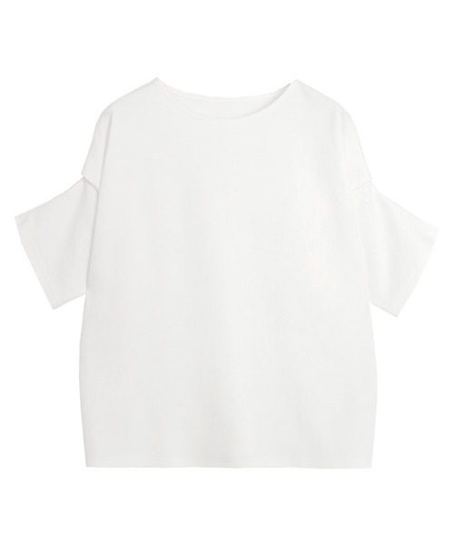 Pierrot(ピエロ)の「ポンチタックドルマンプルオーバー(Tシャツ/カットソー・レディース・ブラック/ブルー/オフホワイト/グレイッシュベージュ・L/M)」の15枚目の写真