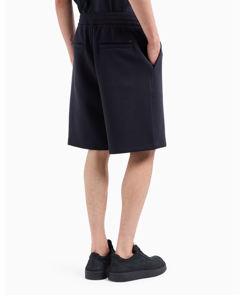 EMPORIO ARMANI（エンポリオアルマーニ）の「【エンポリオ アルマーニ】バミューダパンツ ダブルジャージー ピンタック（その他パンツ・メンズ・ブラック/ネイビー・SMALL/MEDIUM/LARGE/X-SMALL/X-LARGE）」の3枚目の写真