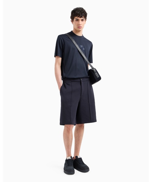 EMPORIO ARMANI（エンポリオアルマーニ）の「【エンポリオ アルマーニ】バミューダパンツ ダブルジャージー ピンタック（その他パンツ・メンズ・ブラック/ネイビー・SMALL/MEDIUM/LARGE/X-SMALL/X-LARGE）」の4枚目の写真