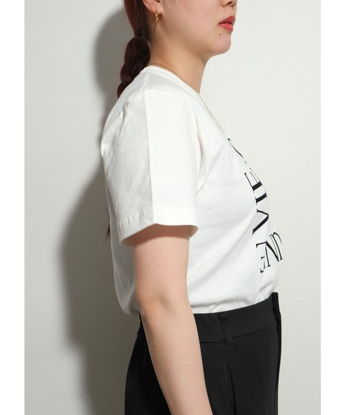 palm RICHE(ポームリシュ)の「プリントロゴTシャツ(Tシャツ/カットソー・レディース・ブラック/ワイン/オフホワイト・M)」の8枚目の写真