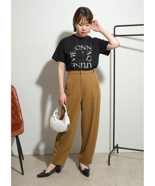 palm RICHE(ポームリシュ)の「プリントロゴTシャツ(Tシャツ/カットソー・レディース・ブラック/ワイン/オフホワイト・M)」の10枚目の写真