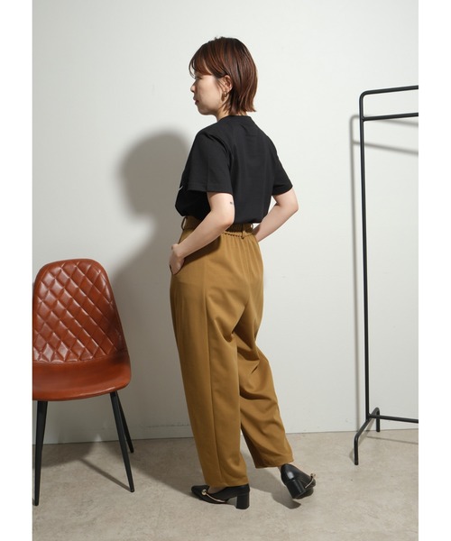 palm RICHE(ポームリシュ)の「プリントロゴTシャツ(Tシャツ/カットソー・レディース・ブラック/ワイン/オフホワイト・M)」の12枚目の写真