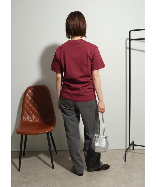 palm RICHE(ポームリシュ)の「プリントロゴTシャツ(Tシャツ/カットソー・レディース・ブラック/ワイン/オフホワイト・M)」の19枚目の写真