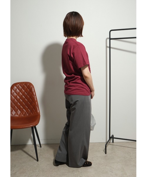 palm RICHE(ポームリシュ)の「プリントロゴTシャツ(Tシャツ/カットソー・レディース・ブラック/ワイン/オフホワイト・M)」の18枚目の写真