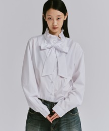 FEKETE | BOWTIE FRILL SHIRT BLOUSE / ボウタイフリルシャツブラウス(シャツ/ブラウス)
