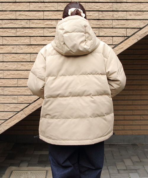 DANTON フーデッドダウン ベージュ S DANTON/FAKE FUR HOODED DOWN JACKET｜Daytona Park(FREAK'S STORE公式