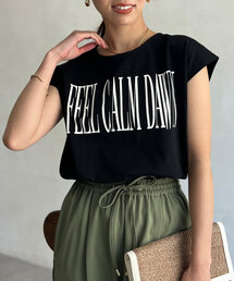 Chez toi | フレンチスリーブロゴTシャツ(Tシャツ/カットソー)