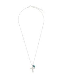 BEAUTY&YOUTH UNITED ARROWS | BY シルバーターコイズ クロスネックレス◆(ネックレス)