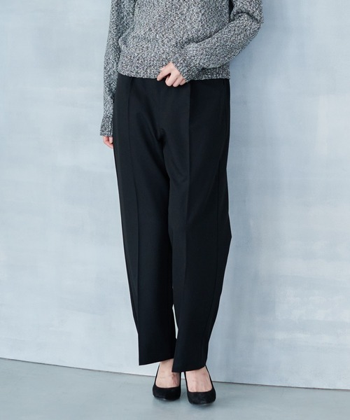 Arnold Palmer（アーノルドパーマー）の「ツイル タックパンツ（その他パンツ・レディース・ブラック/ライトブラウン・S/M/L）」の2枚目の写真